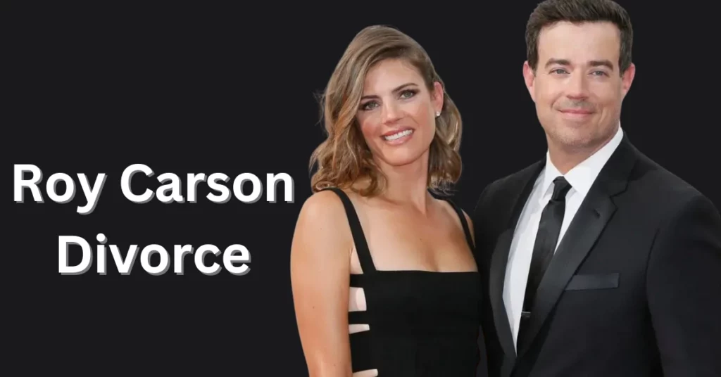 Roy Carson Divorce