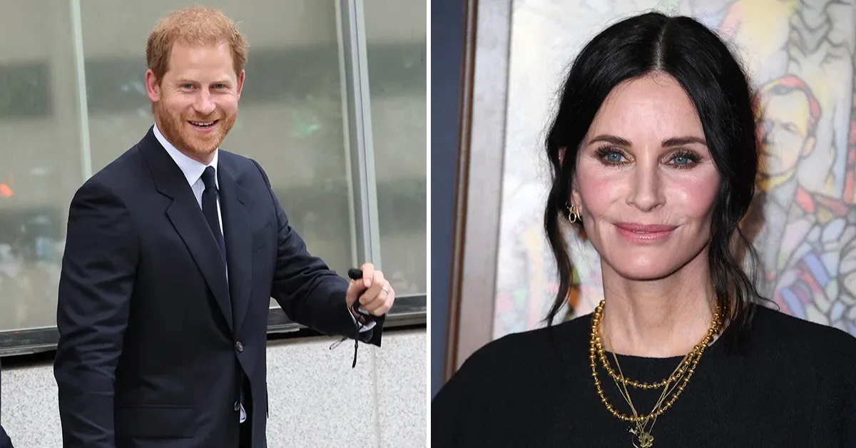 Actor Courteney Cox Reacts To Prince Harry's Mushroom Claims!