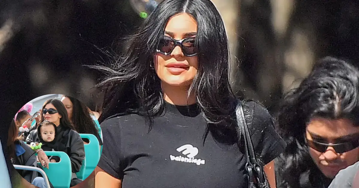Kylie Jenner Takes Son Aire To Disneyland 